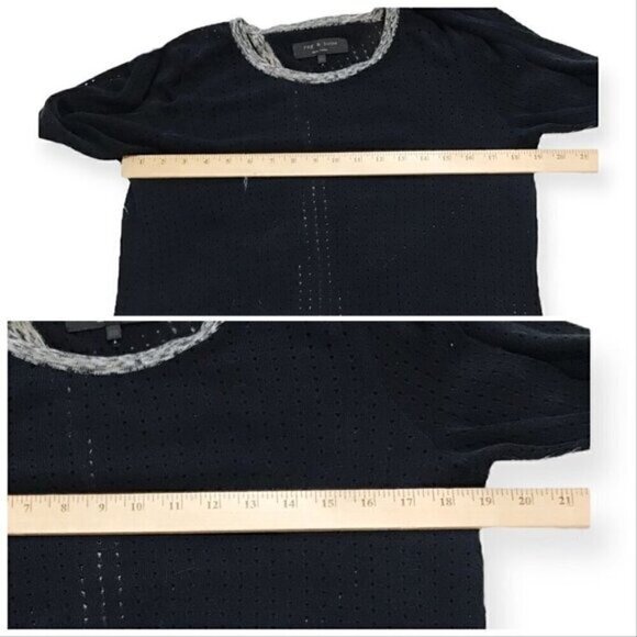 Rag & Bone Ariana Perforated Split-Back sweater, size XXS - Picture 12 of 12